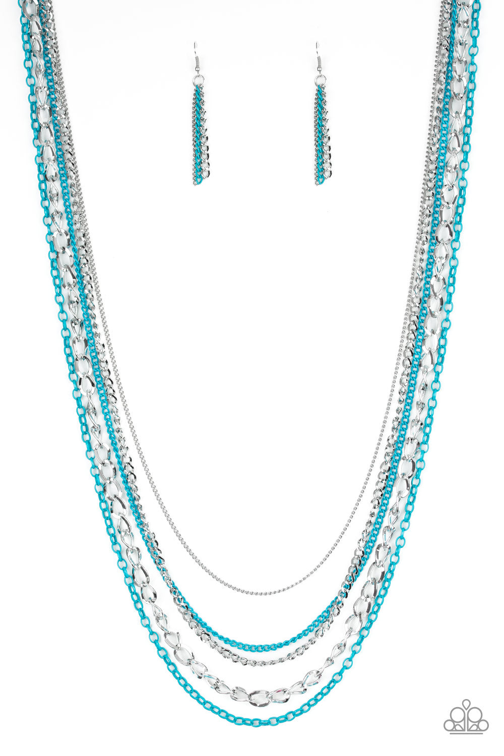 Industrial Vibrance - Blue Paparazzi Necklace