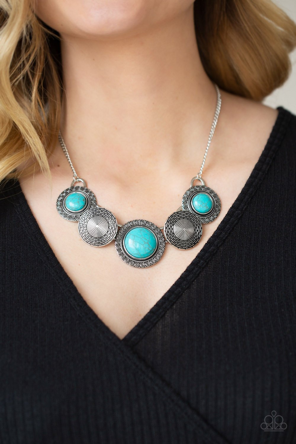 Canyon Cottage - Blue Paparazzi Necklace