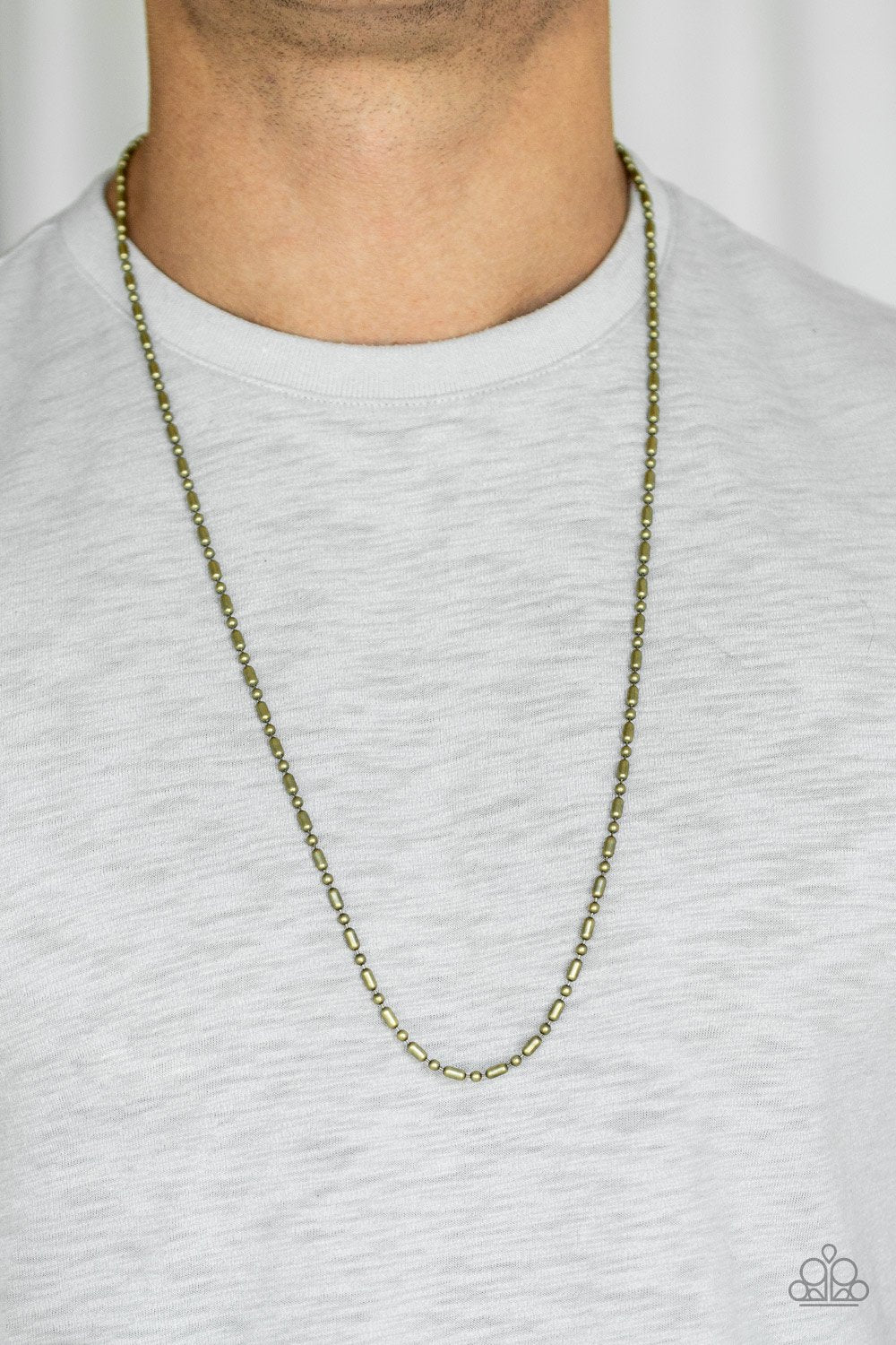 Covert Operation - Brass Paparazzi Urban Necklace