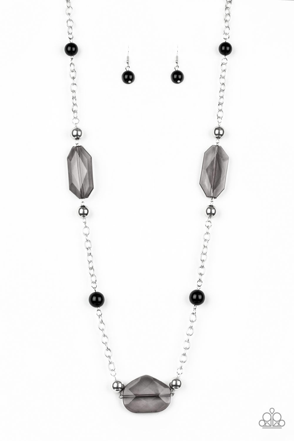 Crystal Charm - Black Paparazzi Necklace