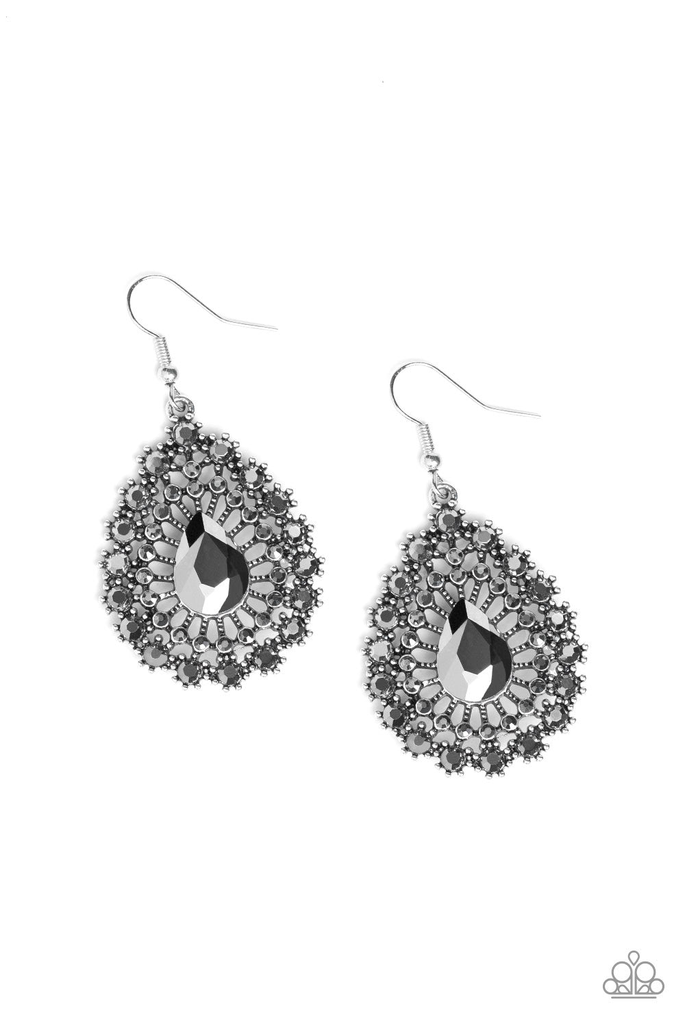 Insta Classic - Silver Paparazzi Earrings