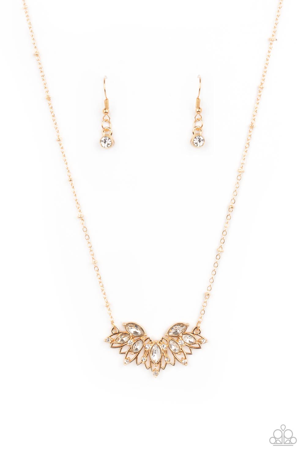 Deluxe Diadem Gold Paparazzi Necklace