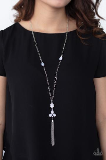 Eden dew white Paparazzi necklace