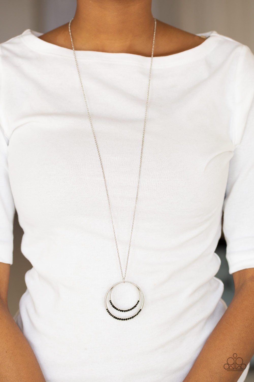 Front and EPICENTER - Black Paparazzi Necklace