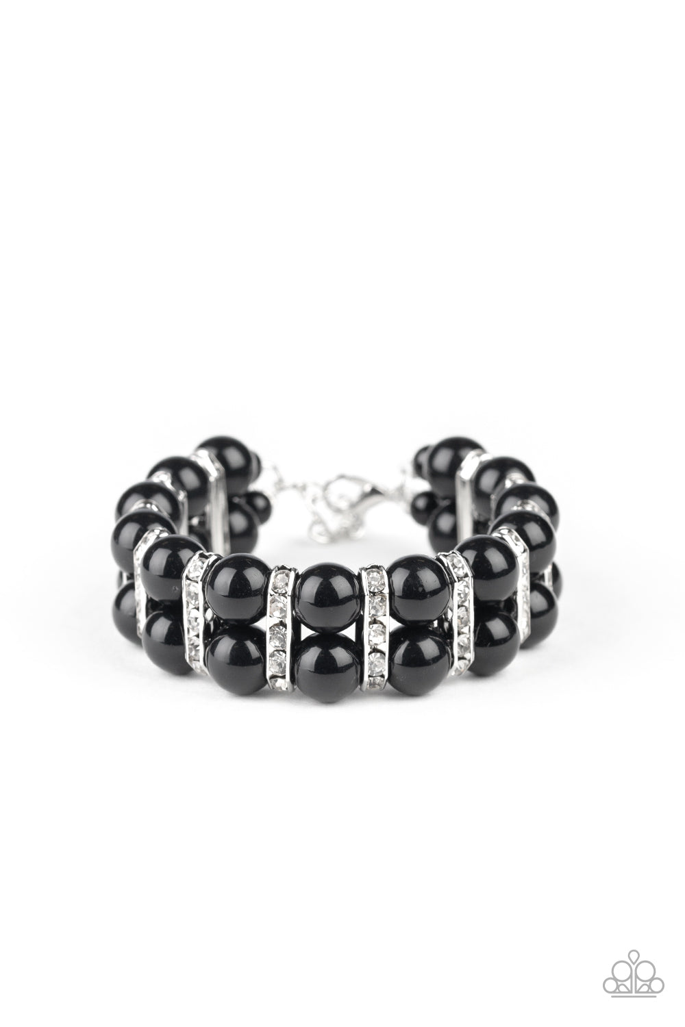 Paparazzi Glowing Glam Black Bracelet