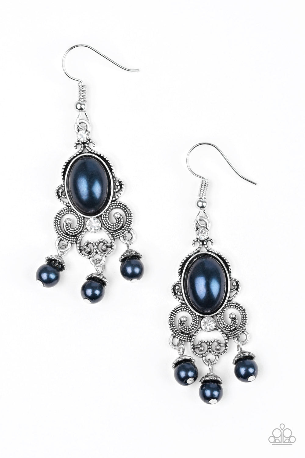 I Better Get GLOWING - Blue Paparazzi Earrings