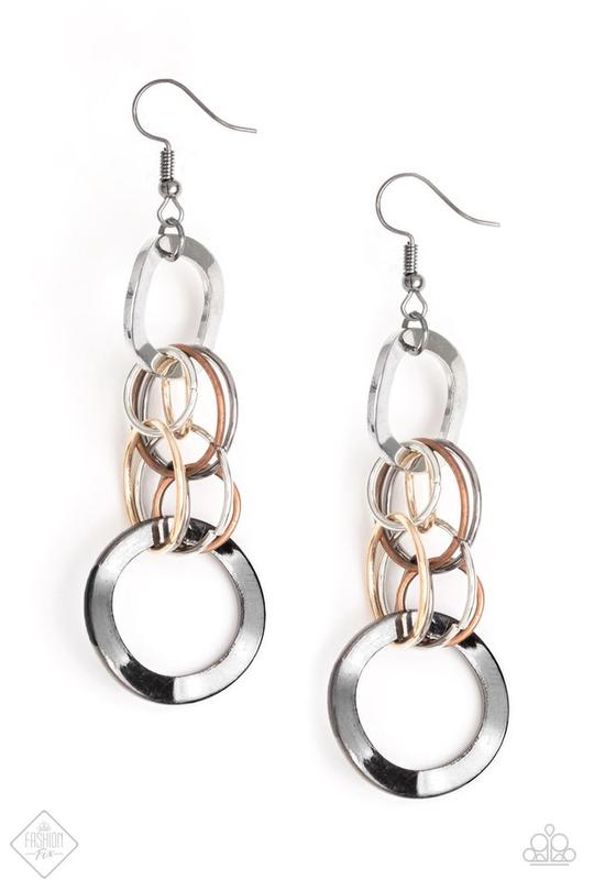 Mean Machine - Multi Paparazzi Earrings