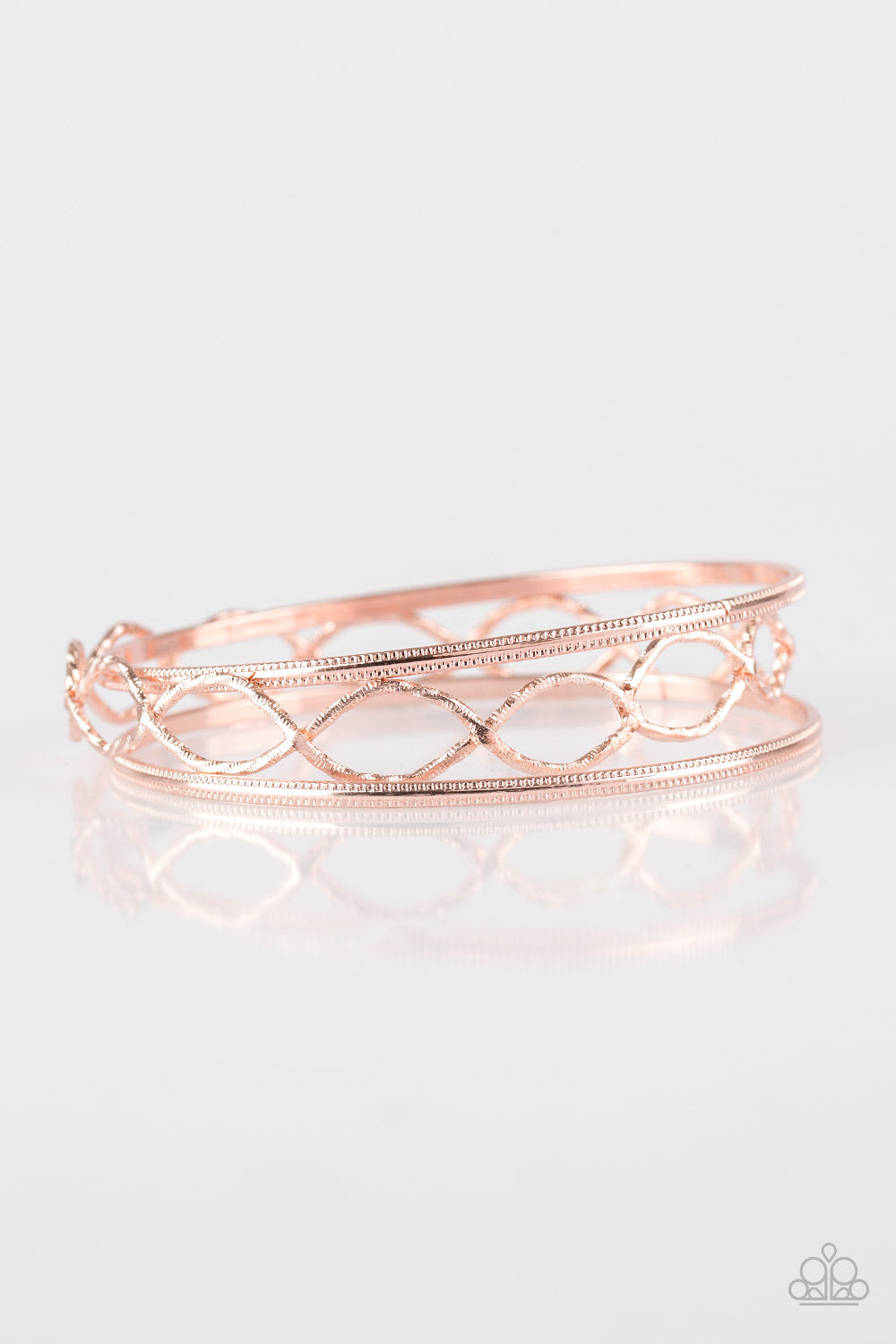 Metal Manic Rose Gold Paparazzi Bracelet
