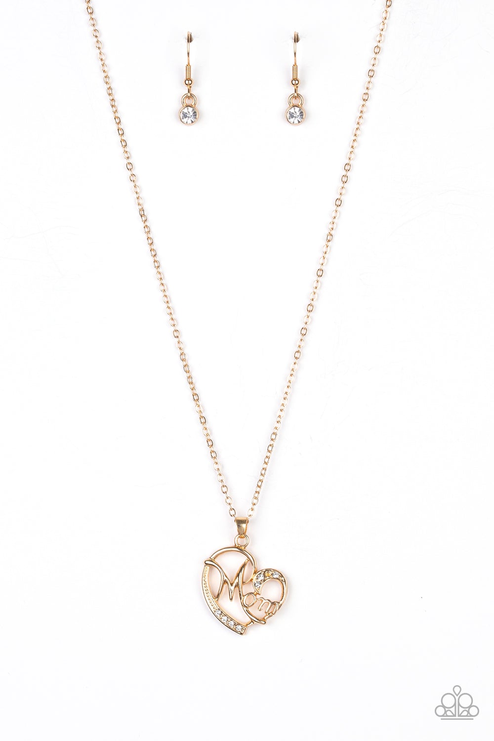 Mom MOMENTS Gold Paparazzi Necklace