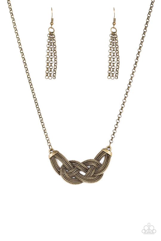 Nautically Naples - Brass Paparazzi Necklace