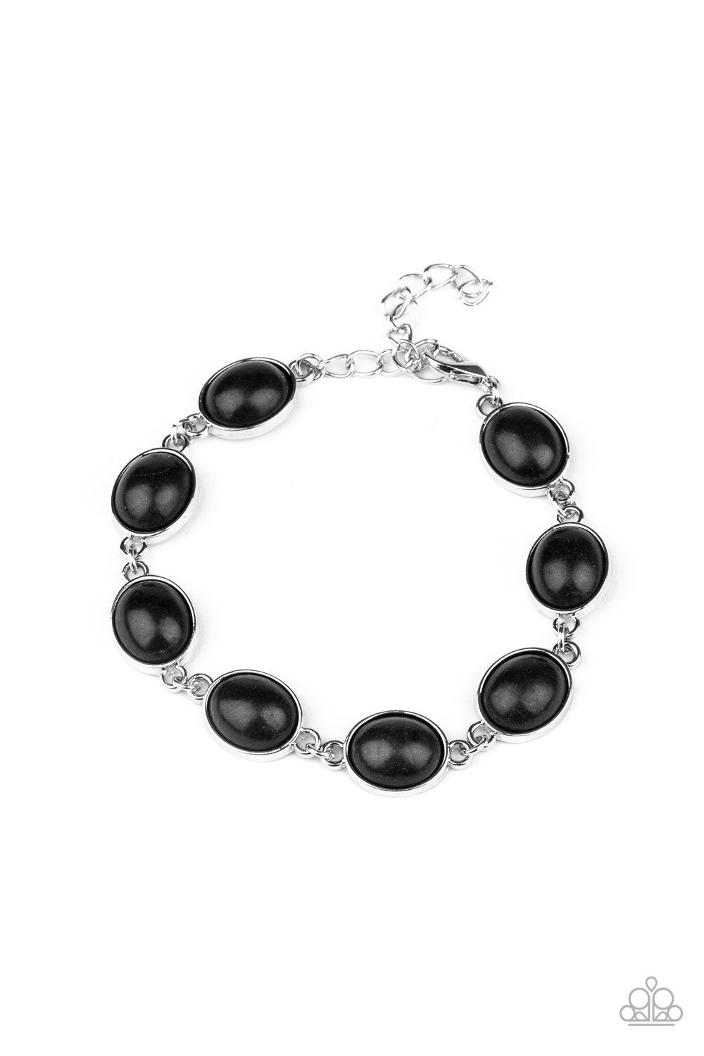 Nice Stonework - Black Paparazzi Bracelet