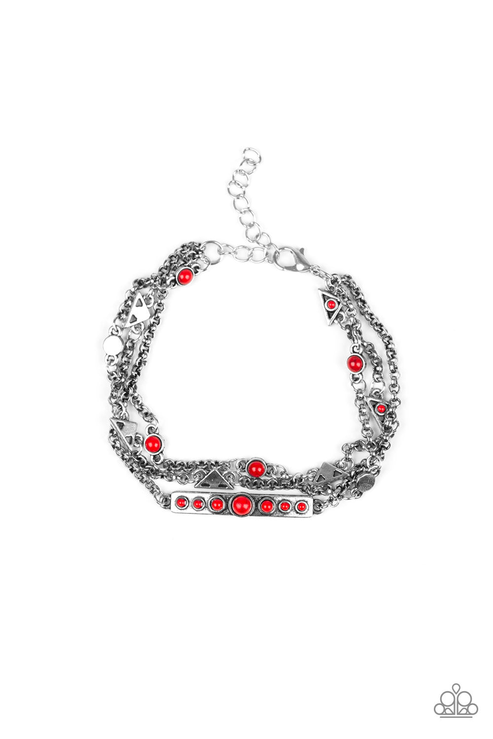No Means NOMAD - Red Paparazzi Bracelet