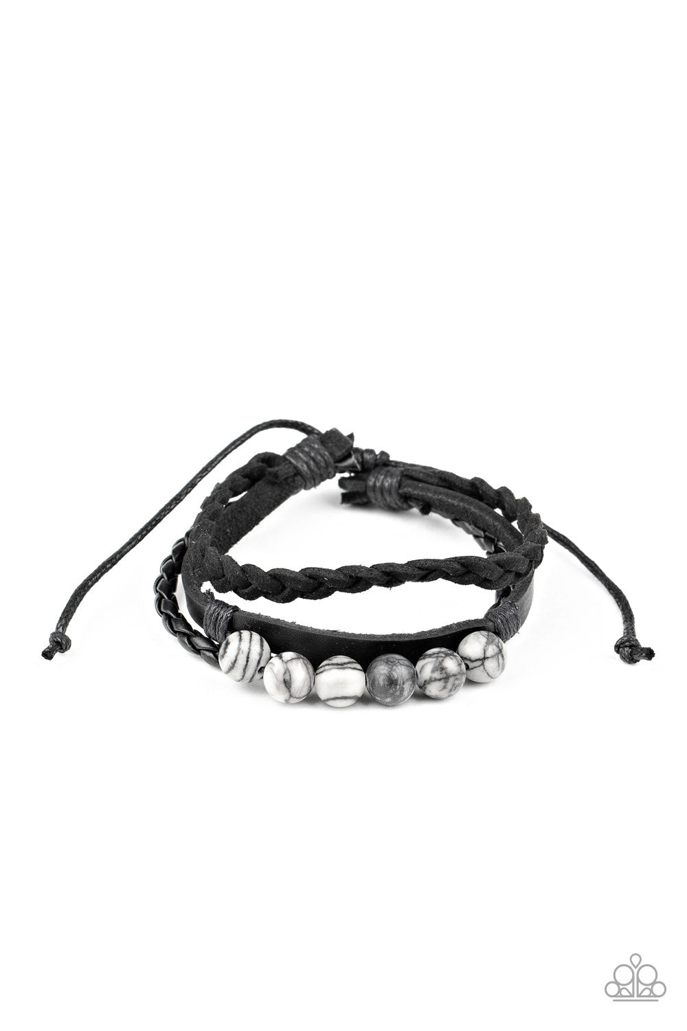 Off-Road Rebel Black Paparazzi Urban Bracelet