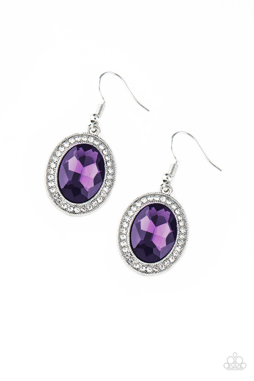Paparazzi -Only FAME In Town Purple Earrings