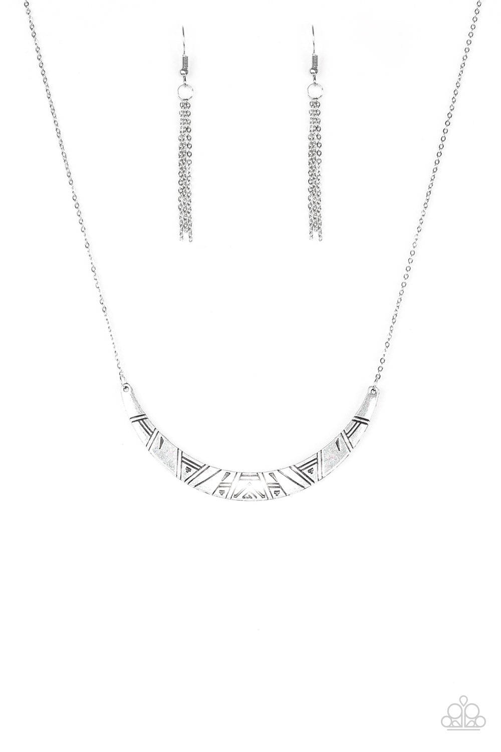 Howl at the Moon Silver Paparazzi Necklace