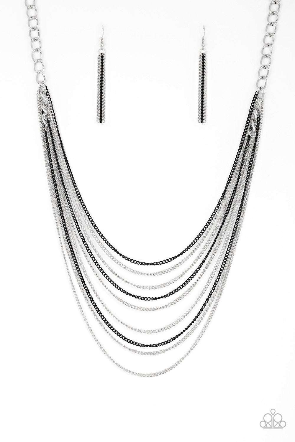Rebel Rainbow - Black Paparazzi Necklace