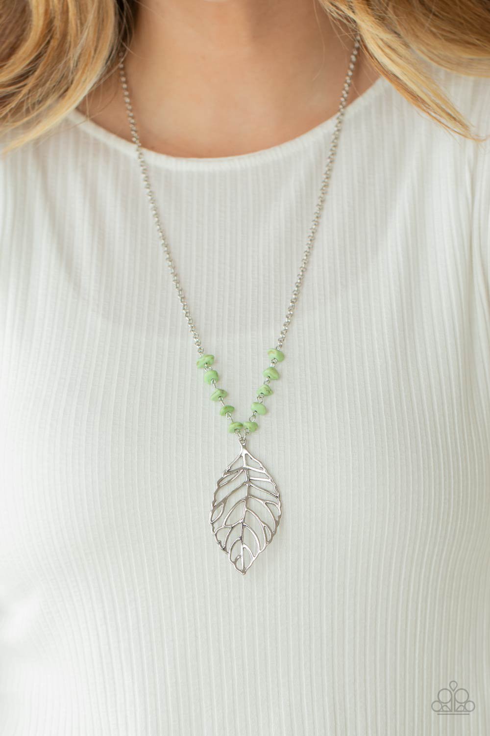 Roaming the Riverwalk - Green Paparazzi Necklace