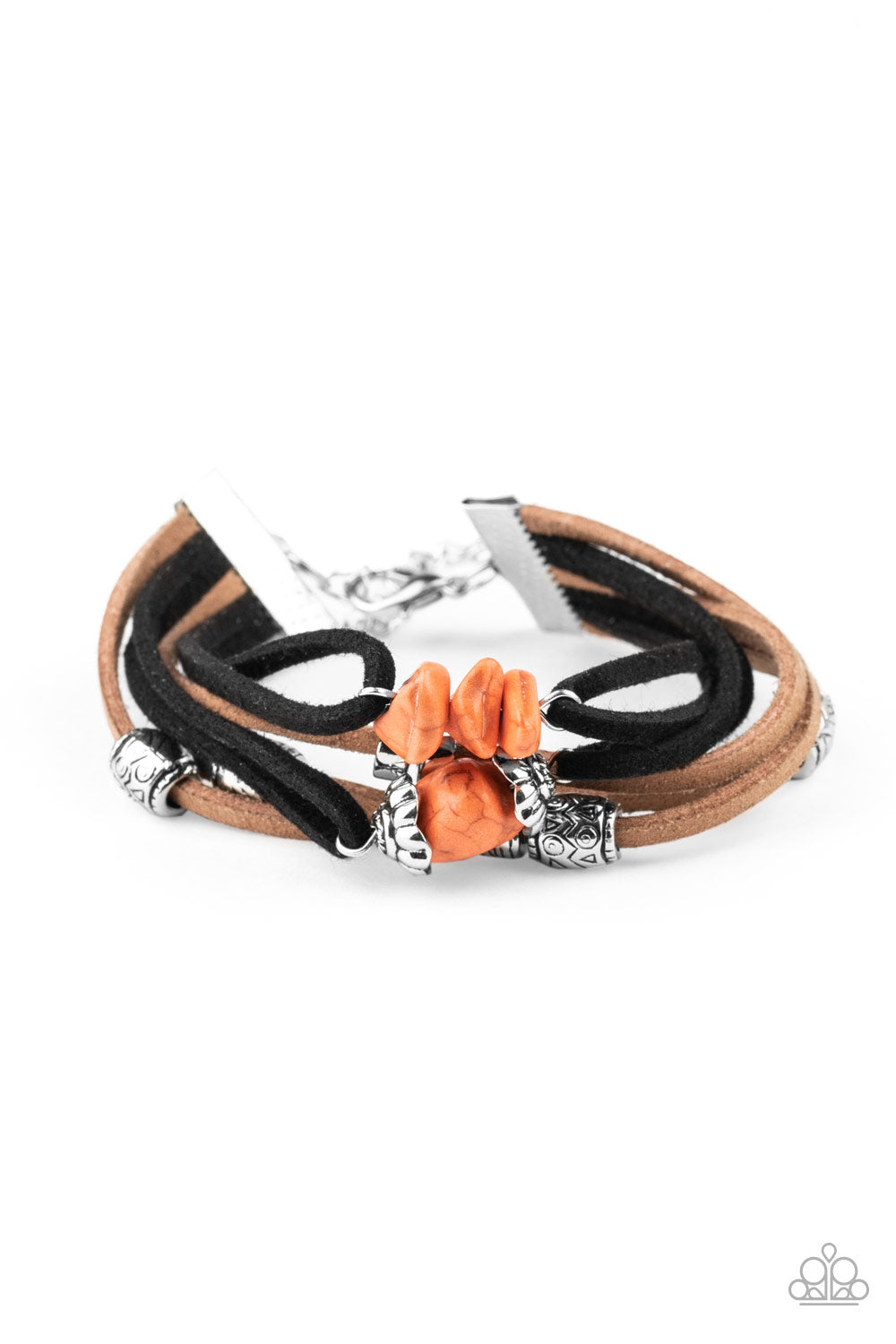Paparazzi Rocky Mountain Rebel Orange Bracelet