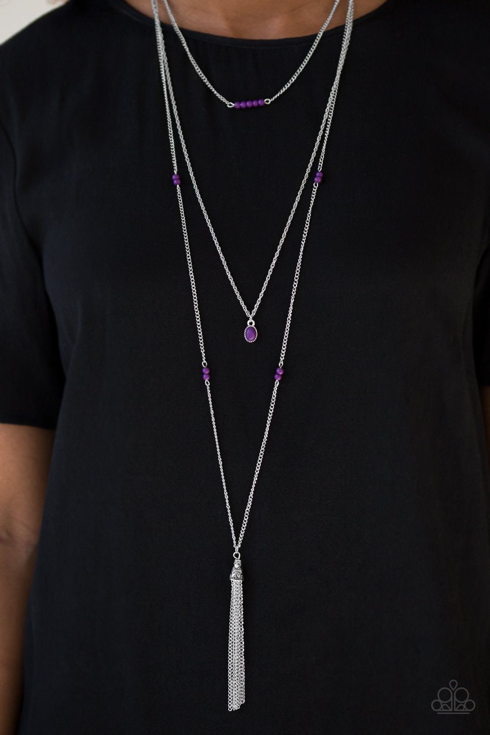 Sandstone Castle - Purple Paparazzi Necklace