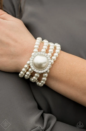 Top Tier Twinkle - White Paparazzi Bracelet
