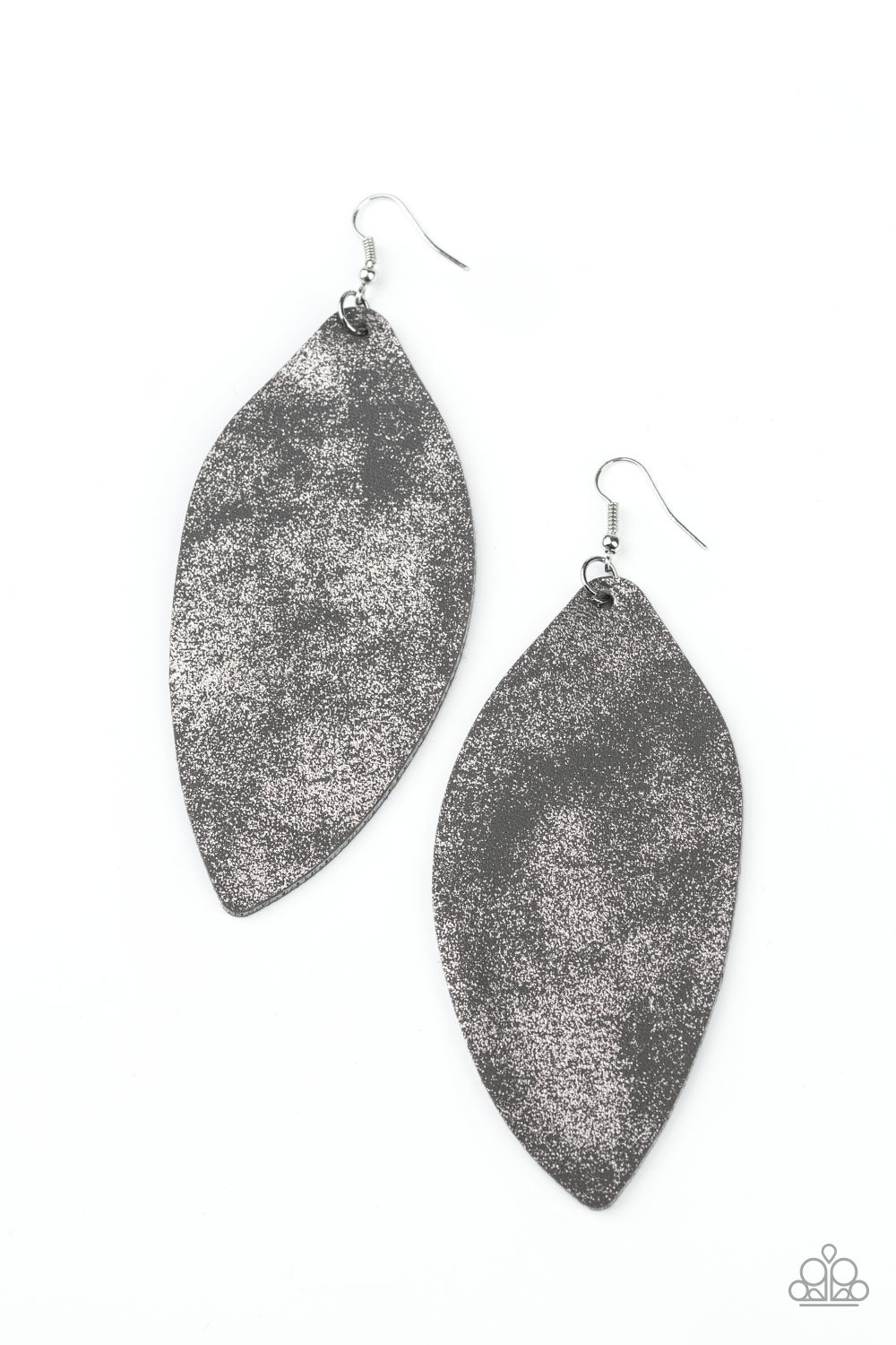 Serenely Smattered Silver Paparazzi Earrings
