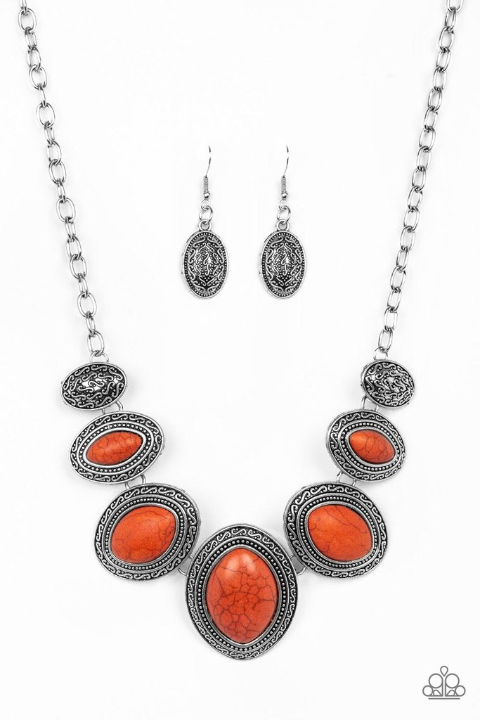 Sierra Serenity Orange Paparazzi Necklace