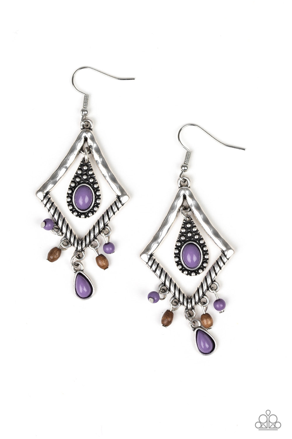 Southern Sunsets Purple Paparazzi Earrings