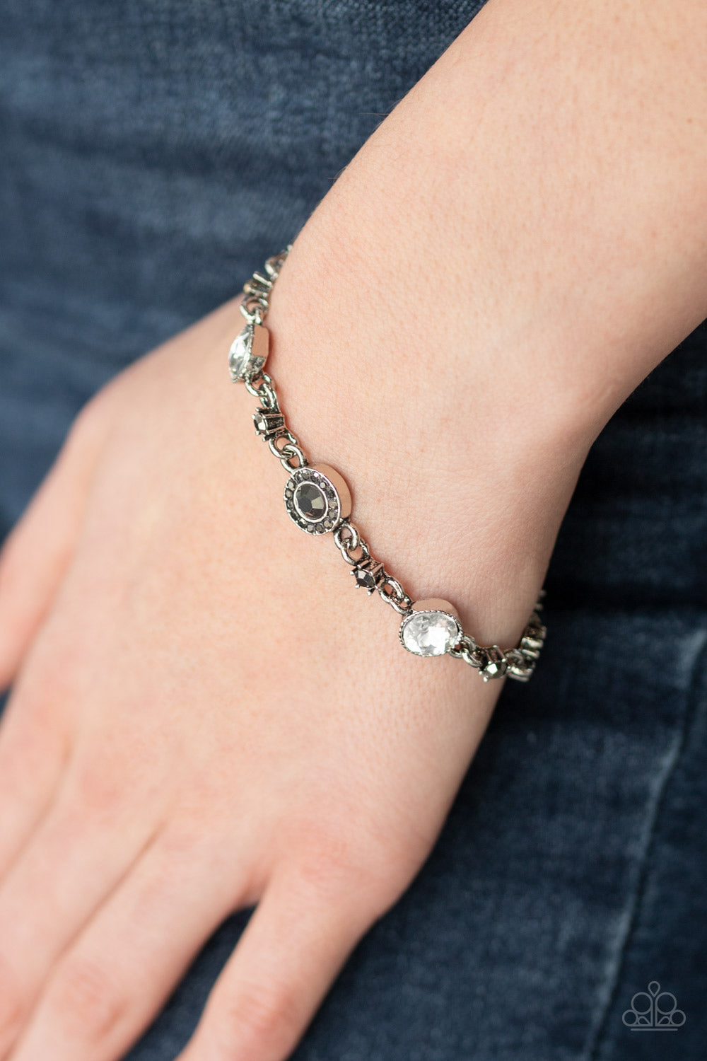 Paparazzi Stargazing Sparkle White Bracelet
