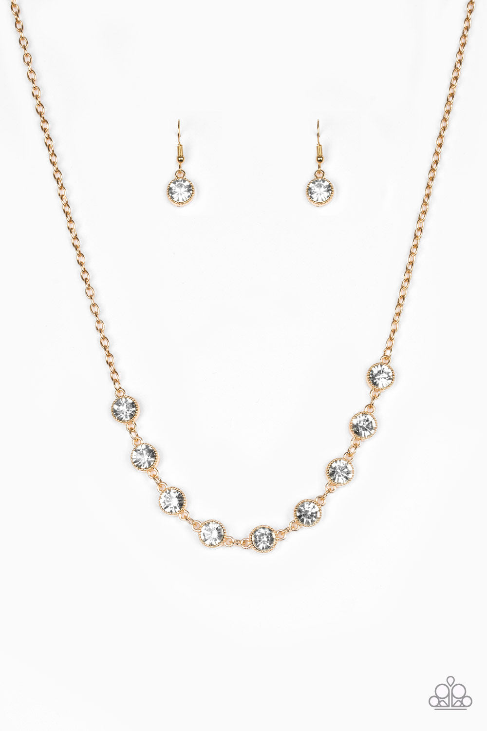 Starlit Socials Gold Paparazzi Necklace