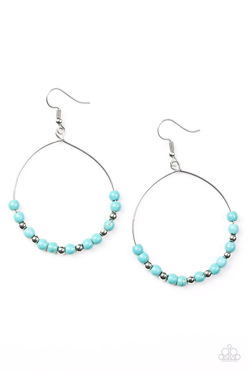 Stone Spa Blue Paparazzi Earrings