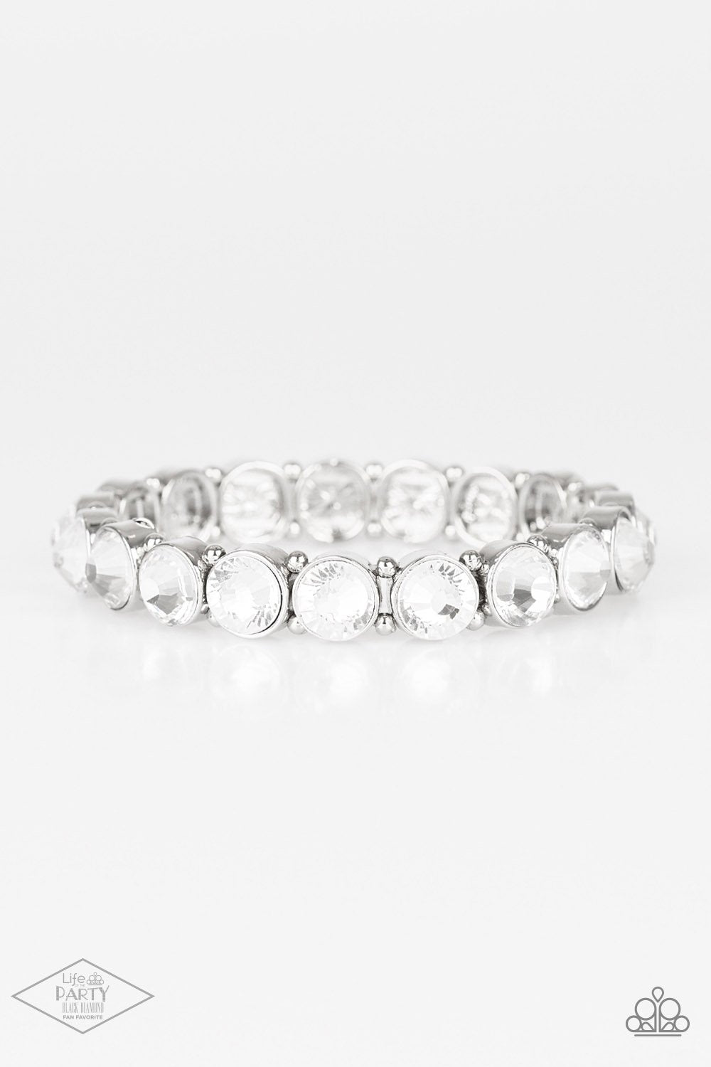 Sugar-Coated Sparkle - White Paparazzi Bracelet