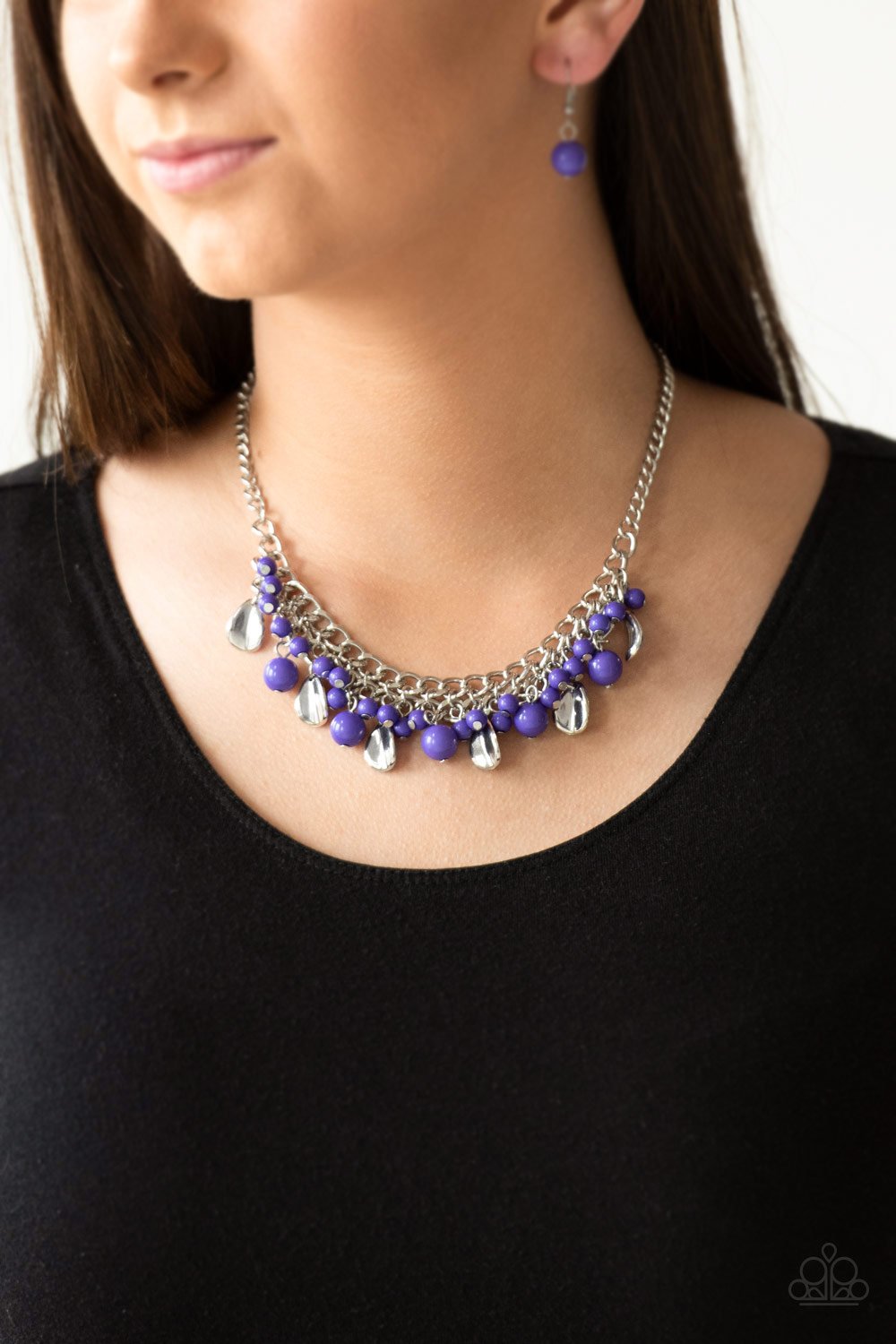Summer Showdown - Purple Paparazzi Necklace