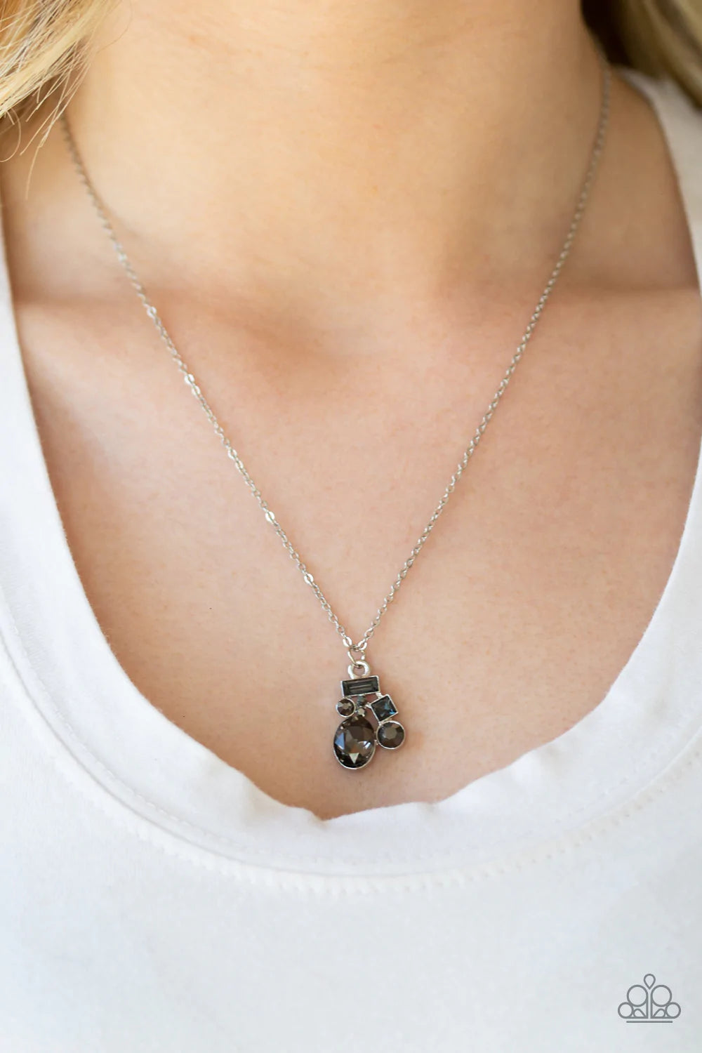 Time To Be Timeless Silver Paparazzi Necklace