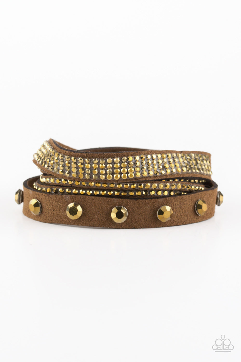 Totally Rockable Brass Paparazzi Bracelet