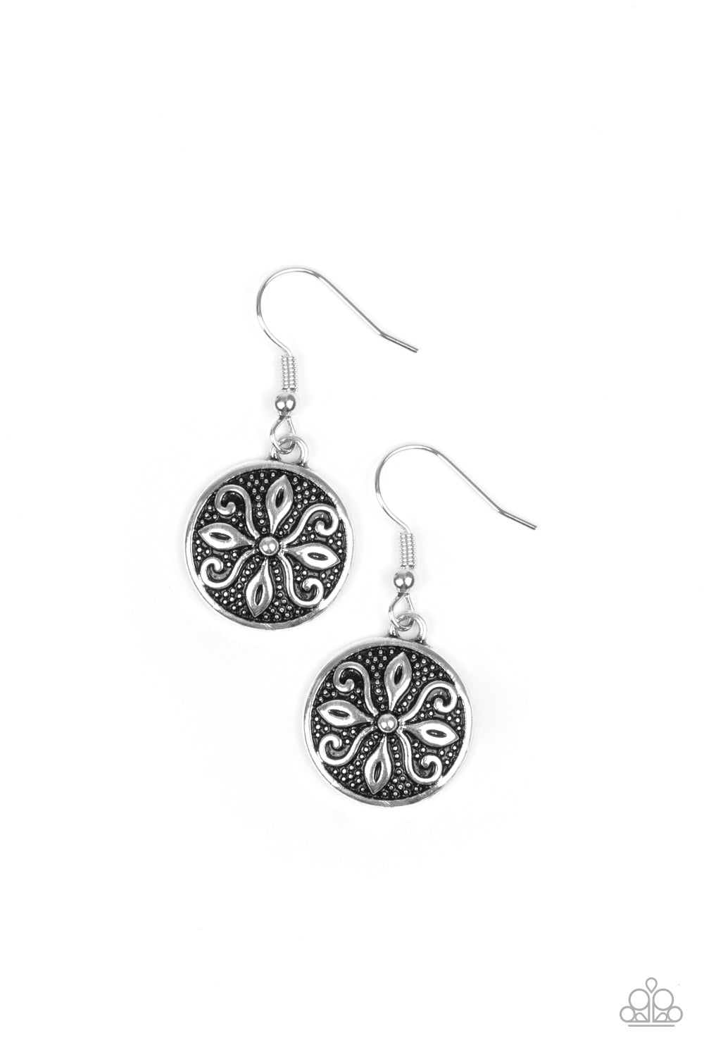 Tropical Trance Silver Paparazzi Earrings