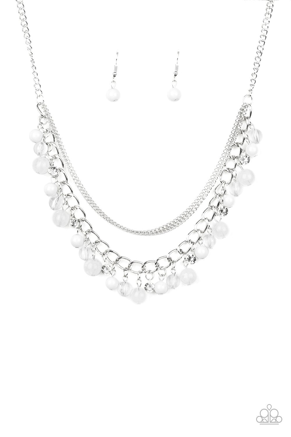 Wait and Sea White Paparazzi Necklace