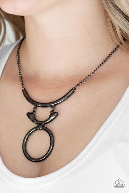 Walk Like An Egyptian - Black Paparazzi Necklace