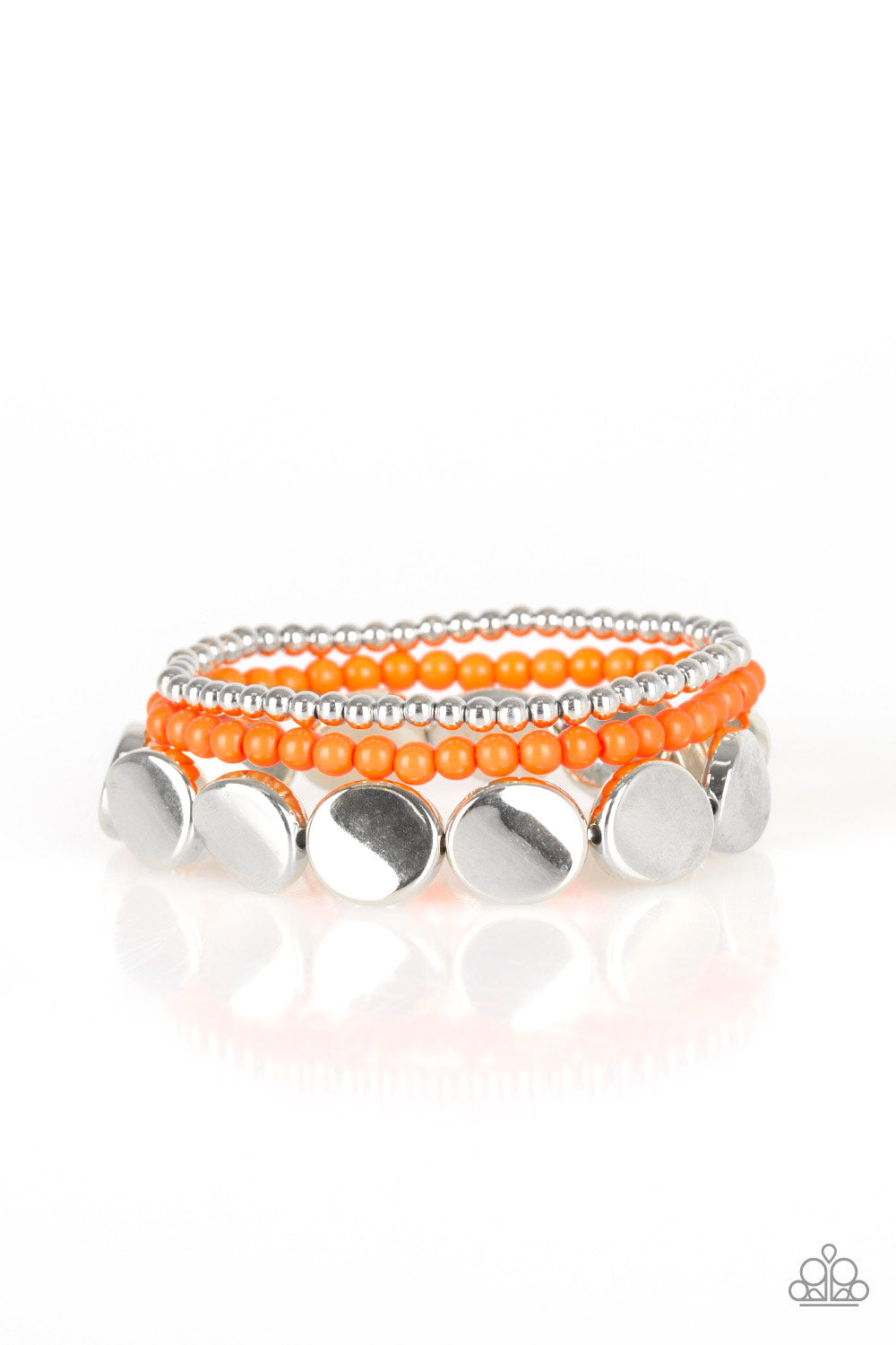 Beyond The Basics Orange Paparazzi Bracelet