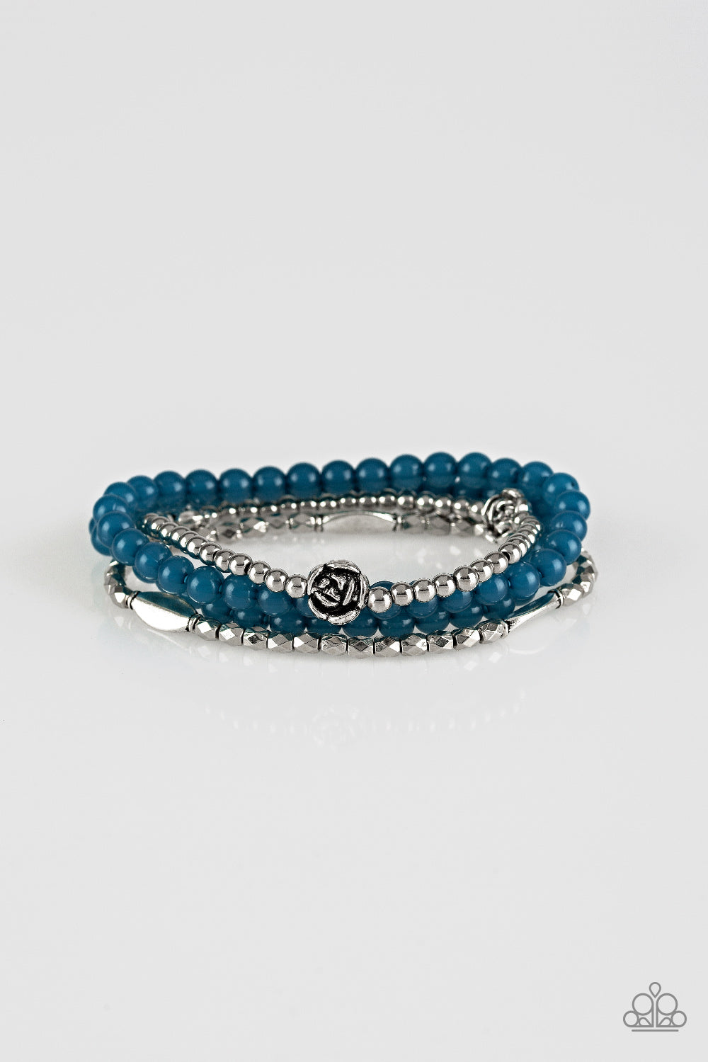 Paparazzi Blooming Buttercups Blue Bracelet