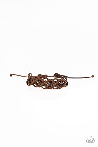 Paparazzi Boondocks and Bonfires Brown Urban Bracelet