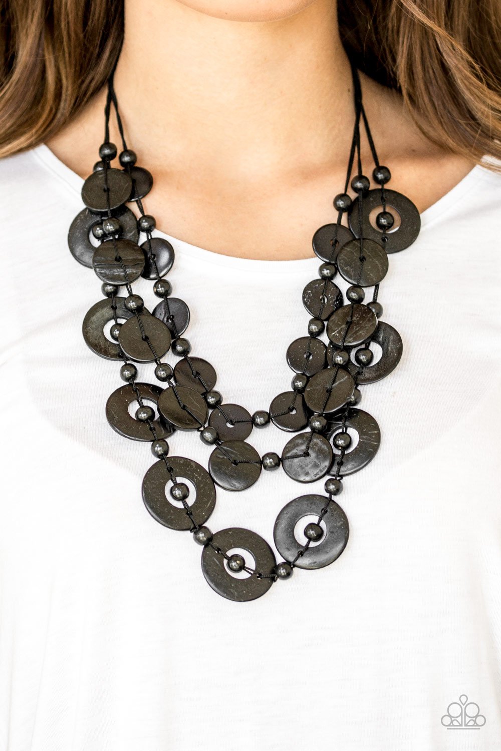 Paparazzi Catalina Coastin Black Necklace