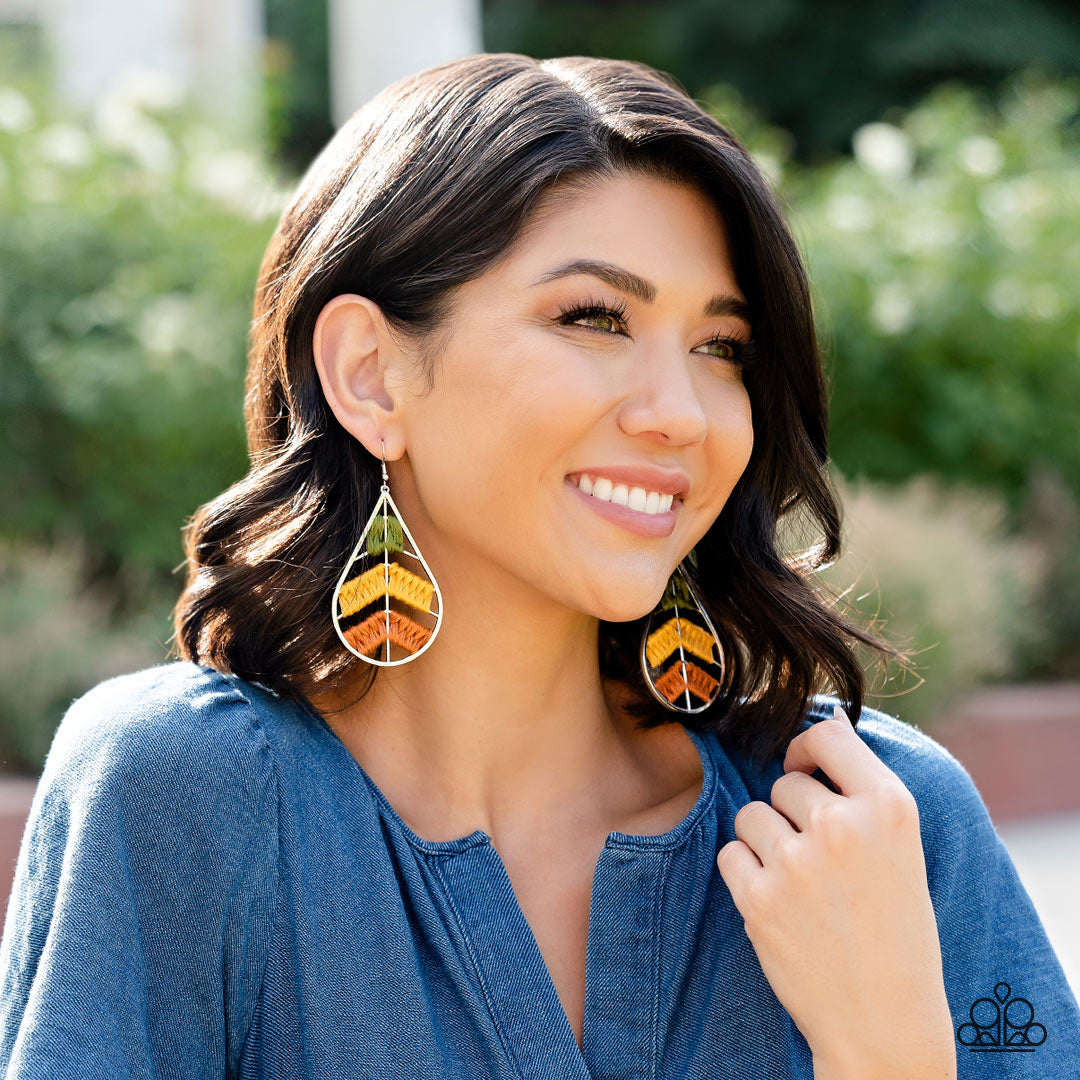 Nice Threads - Multi Paparazzi Earrings