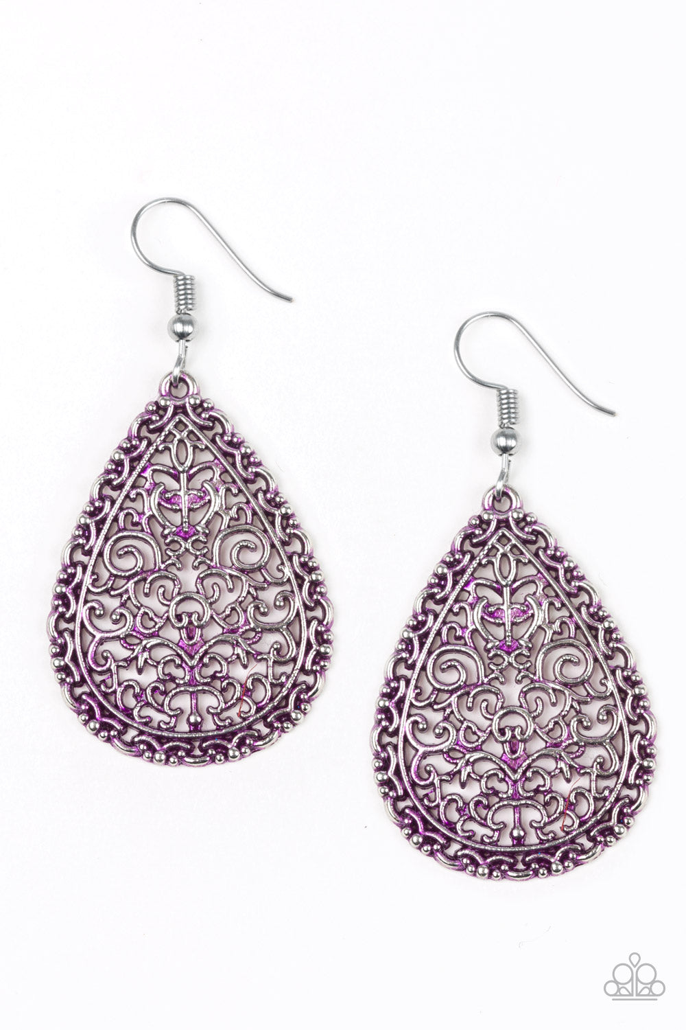 Indie Idol - Purple Paparazzi Earrings