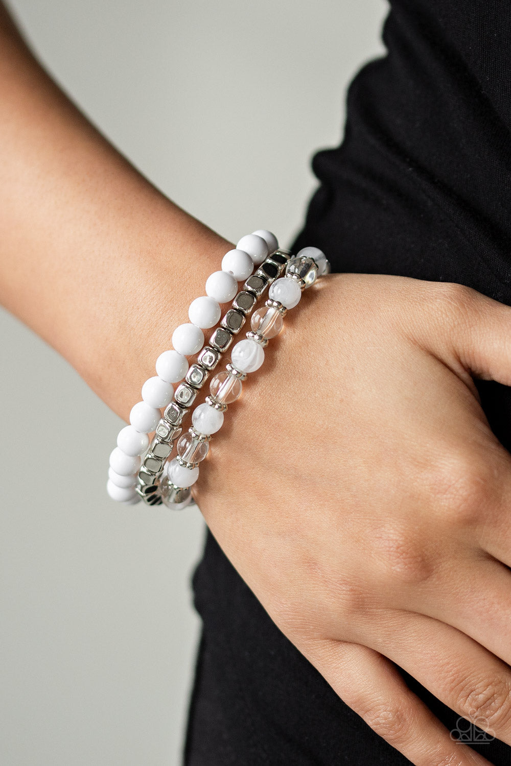 Globetrotter Glam - White Paparazzi Bracelet