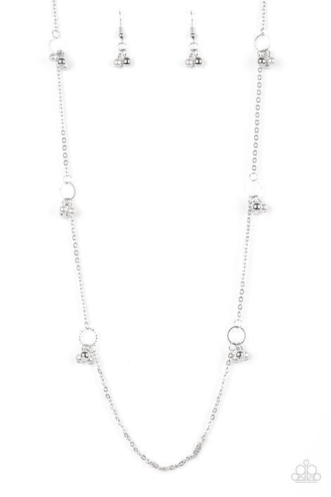 House Party Posh White Paparazzi Necklace