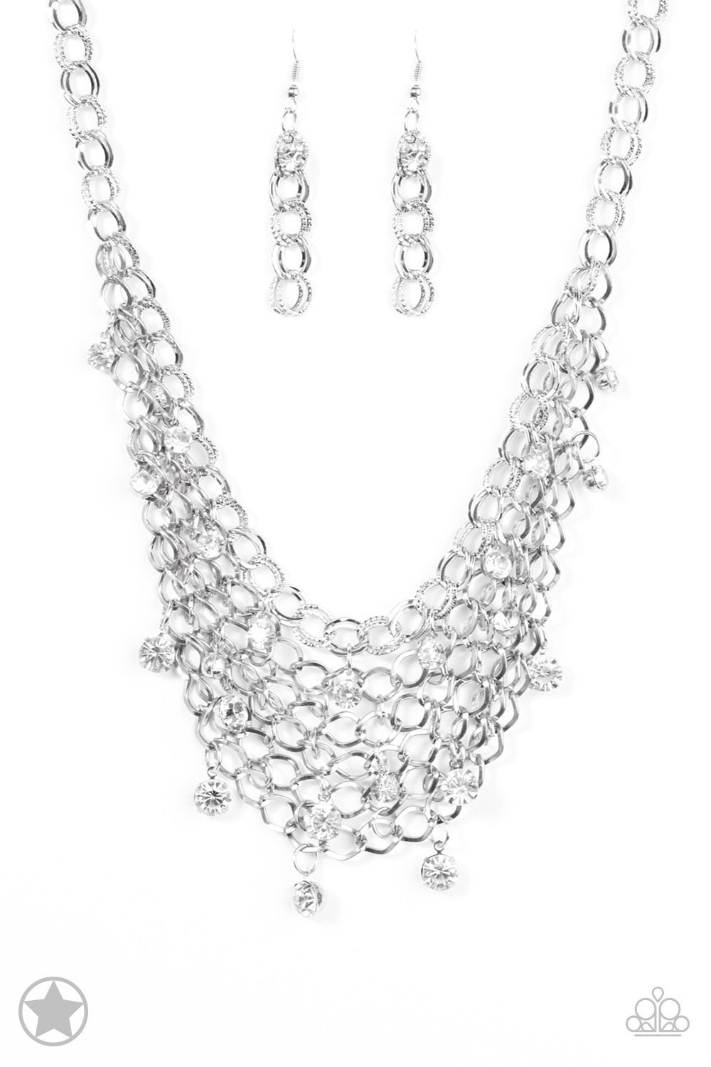 Fishing for Compliments - Silver Paparazzi Necklace