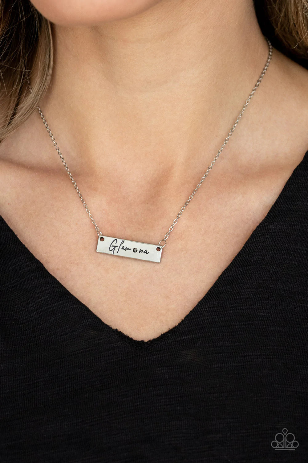 Glam -ma Silver Paparazzi Necklace