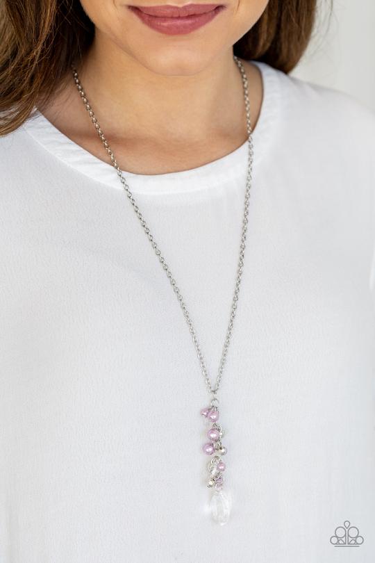 Teardrop Serenity Purple Paparazzi Necklace