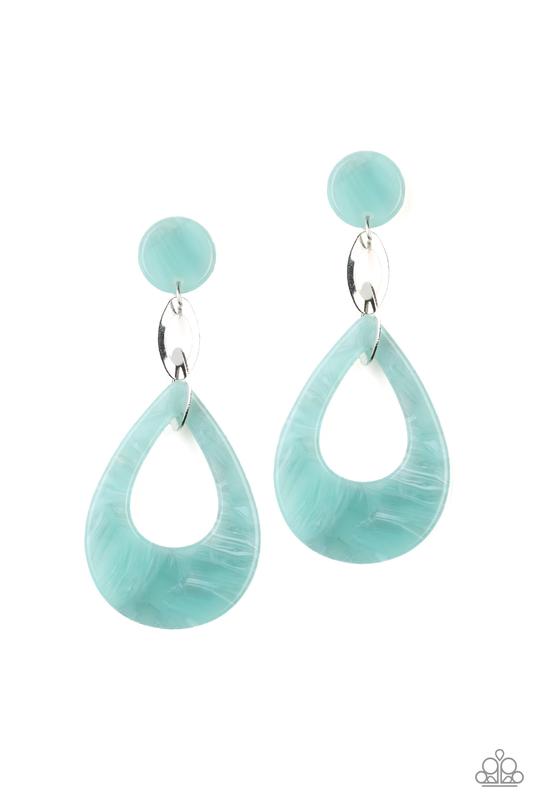Beach Oasis Blue Paparazzi Earrings