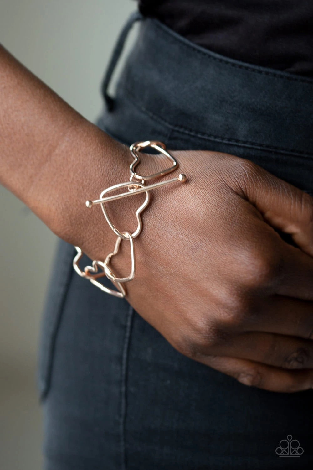 Take Heart Rose Gold Paparazzi Bracelet